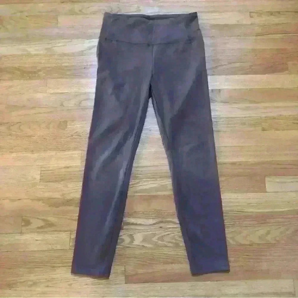 Hilary Radley Legging Pull On Stretch Faux Suede High Waist Brown - Picture 6 of 10